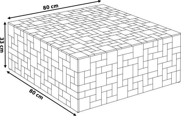 Actual product image Beliani Gambo (80 x 80 x 33 cm)