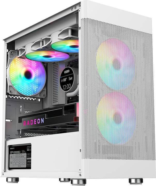 Actual product image Itek Boitier Mini Tour Micro ATX ProMesh 35 (Blanc) (mATX, Mini-ITX)
