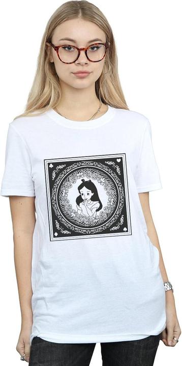 Actual product image Disney Womens/Ladies Alice In Wonderland Box Cotton Boyfriend T-Shirt (S)