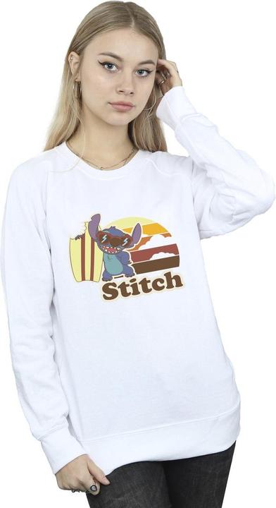 Actual product image Disney Womens/Ladies Lilo And Stitch Bitten Surfboard Sweatshirt (S)