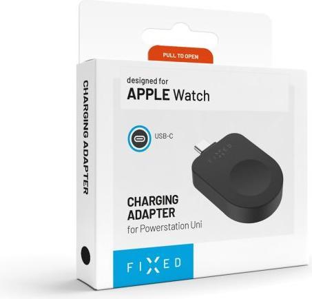 Image du produit Fixed Adaptateur de charge USB-C pour Apple Watch compatible avec Powerstation Uni, noir
