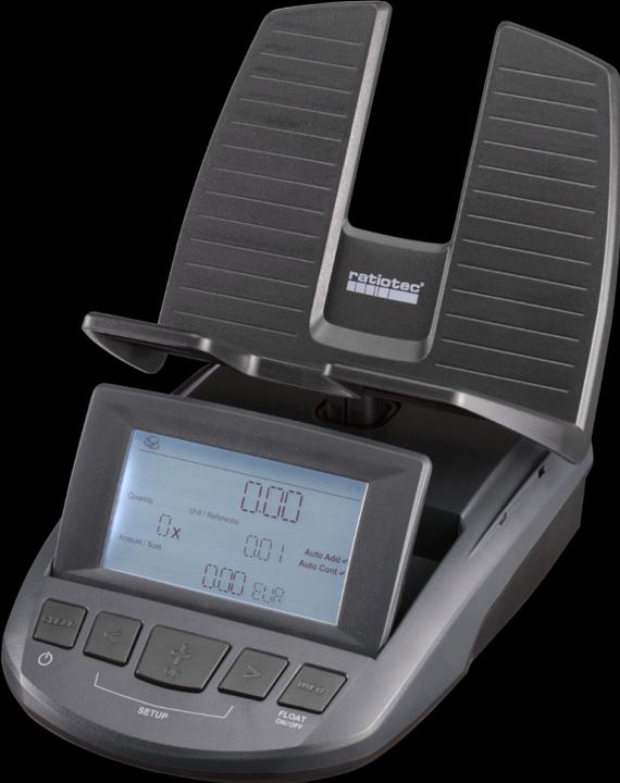 Produktbild ratiotec Geldwaage RS 2000 (Made in Germany) (Geldscheinzähler, Münzzähler)
