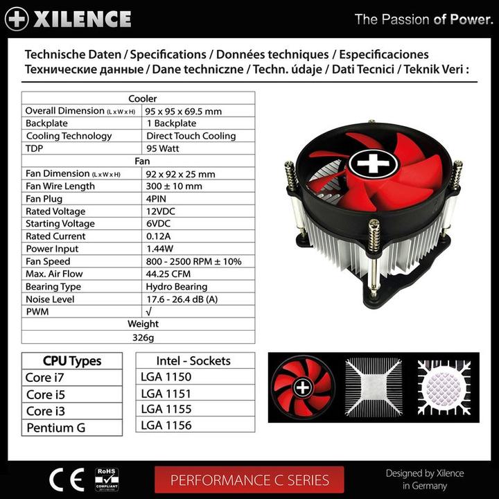 Produktbild Xilence I250PWM (70 mm)