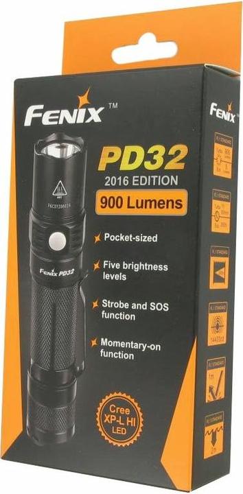 Produktbild Fenix Taschenlampe PD32 2016 Cree XP-L HI LED, inklusive Akku