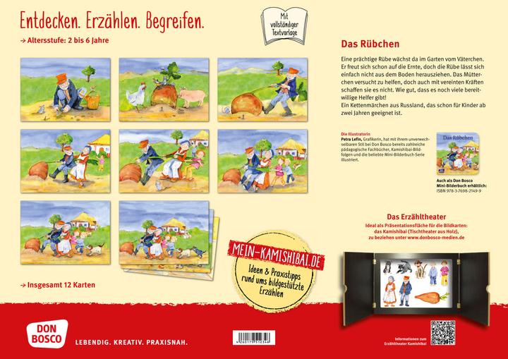 Image du produit Kamishibai Bildkartenset - Das Rübchen (Allemand, Petra Lefin, 2023)