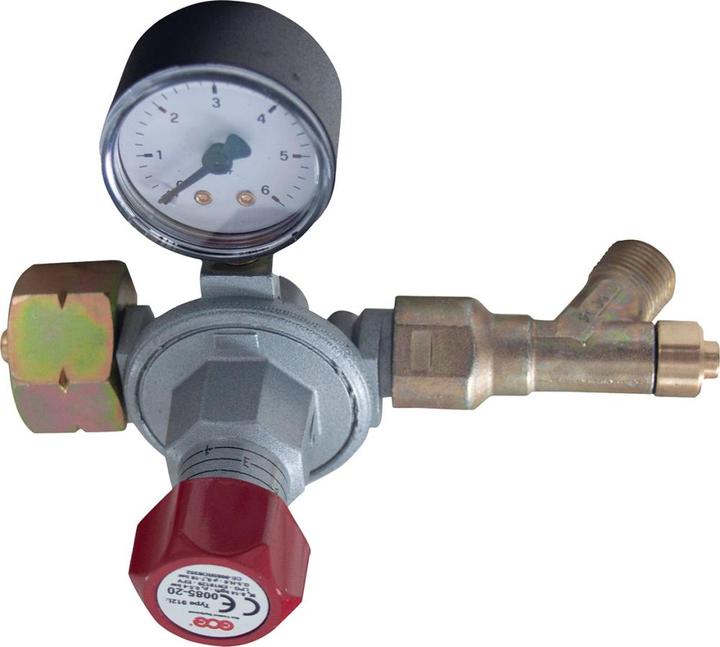 Productafbeelding Magni Regelaar voor propaanflessen 5/11/33kg met manometer gasdruk 0,5-4bar GCE