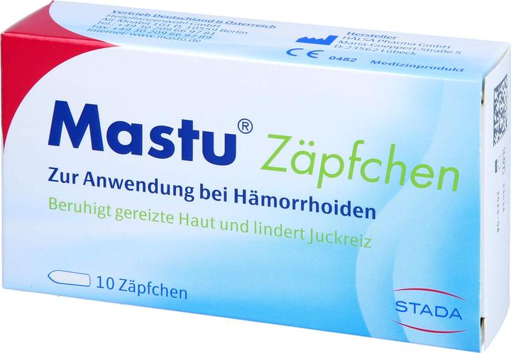 Image du produit Stada Suppositoires Mastu, 10 pcs. Suppositoires (Lotion de toilette intime)