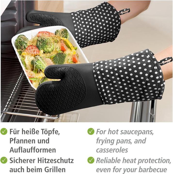 Actual product image Wenko oven gloves (60% cotton, 40% polyester, Silicone)