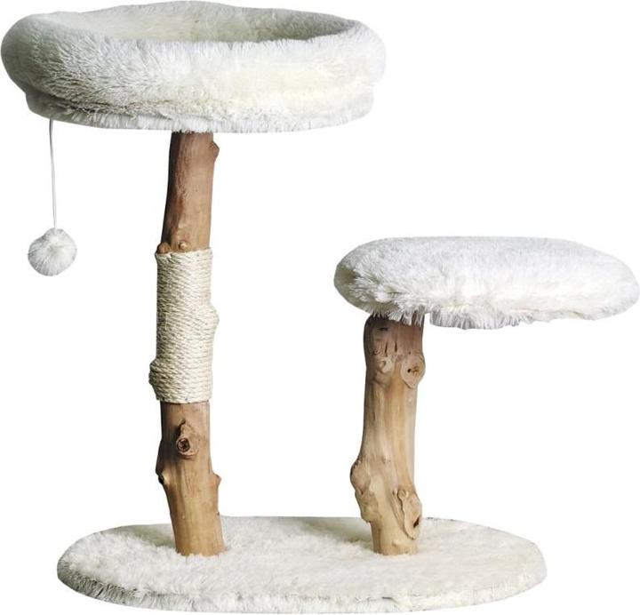 Actual product image Nordic Paws - Scratching Tree Wildwood 2 - White - 40 x 60 x 68 cm (68 cm, White)