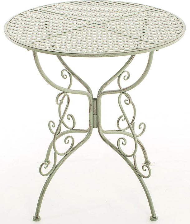 Actual product image Swisshandel24 Amanda table, antique green (70 cm)