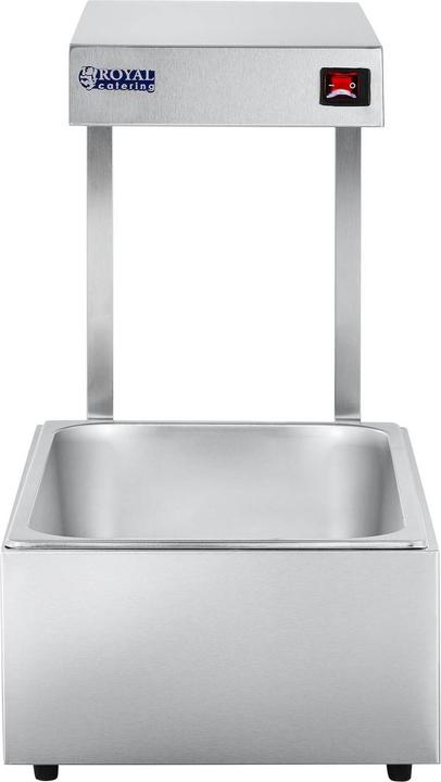 Produktbild Royal Catering Wärmebrücke 500W GN 1 1 Edelstahl Gastro Speisenwärmer Halogen