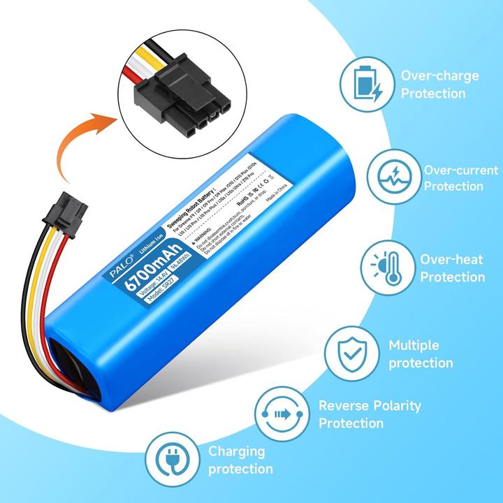 Actual product image Palogreen Ersatzakku für Dreame & Xiaomi Saugroboter