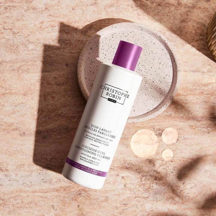 Actual product image Christophe Robin Luscious Curl Conditioning Cleanser with Chia Seed Oil (250 ml, Liquid shampoo)