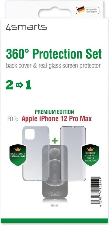 Produktbild 4smarts 360° Protection Set (Apple iPhone 12 Pro Max)