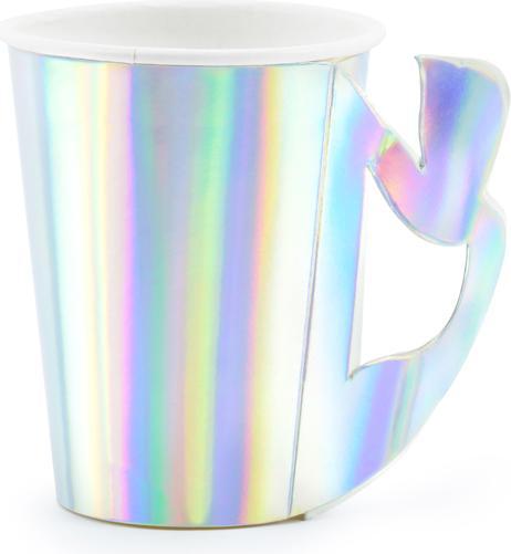 Produktbild Partydeco Paper cups Mermaid, iridescent, 220ml (1 pkt / 6 pc.) (6 x)