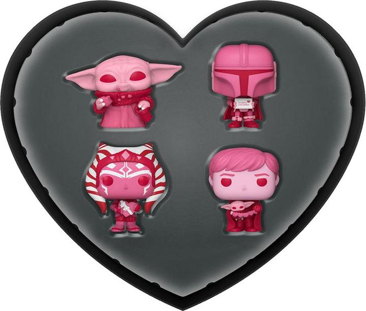 Actual product image Funko Star Wars Valentines Pocket POP! vinyl figures 4-pack 4 cm