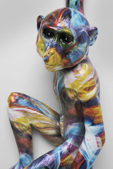 Actual product image Kare Design Wall Object Hanging Ape Colorful