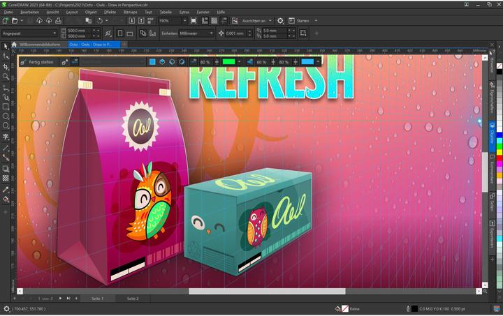 Immagine prodotto Corel Draw Graphics Suite Agnostic Box, abbonamento, 1 anno, WIN, EN (1 Utente, 12 mesi)