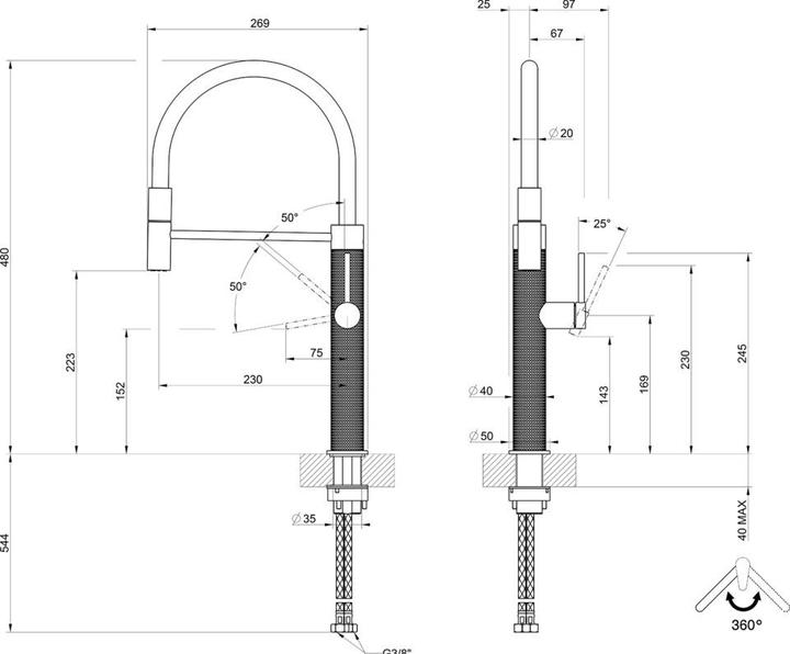 Actual product image Gessi Fitting 316 Cesello
