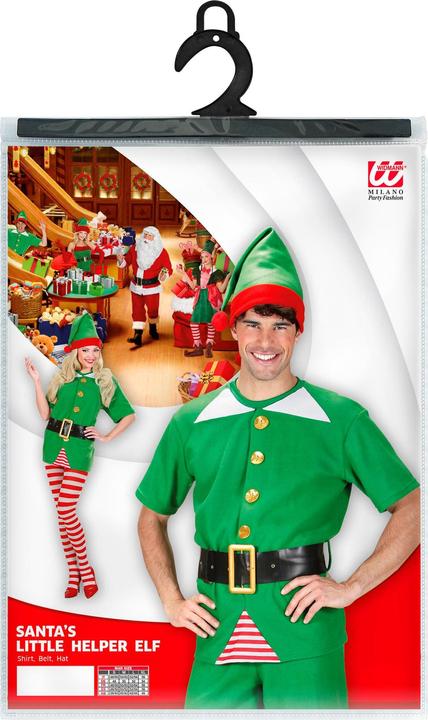 Image du produit Widmann ELF WEIHNACHTSMANN HELFER (Hemd,Gürtel, Hut), L (L)