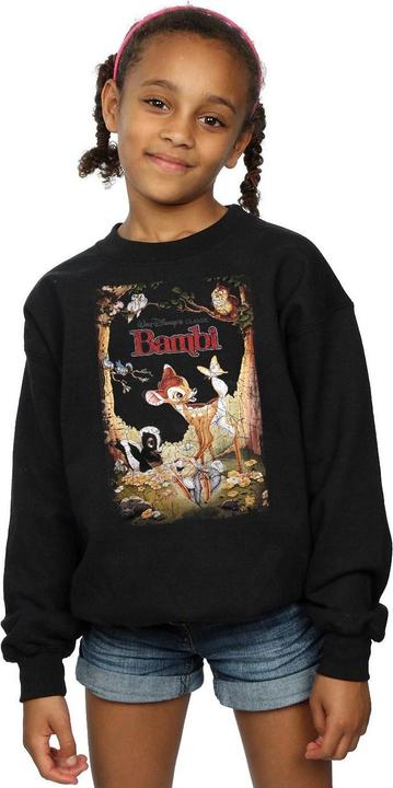 Immagine prodotto Disney Bambi Retro Poster Felpa Ragazze (140, 146)