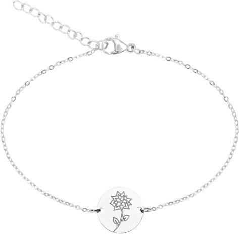 Immagine prodotto HCA Armband - "Your Flower" - Edelstahl - Weihnachtsstern (Acciaio inossidabile)