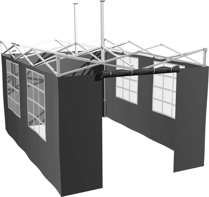 Immagine prodotto Grillfürst Pareti laterali per padiglione barbecue 4,5 x 3 m / padiglione da giardino / tenda barbecue set da 4 (450 cm, 450 cm)
