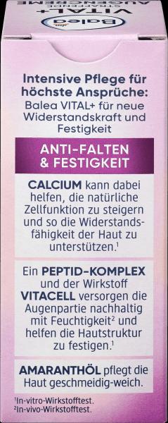 Produktbild dm Balea Augencreme Vital+ straffend (Crème, 15 ml, Tag + Nacht)