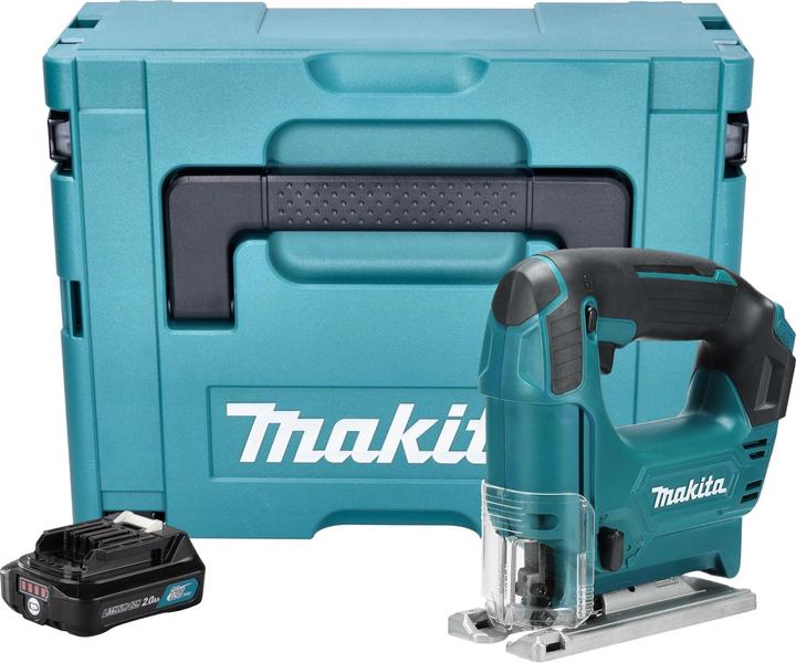 Actual product image Makita JV 101 DA1J Akku Stichsäge 12 V max. 65 mm + 1x Akku 2,0 Ah + Makpac - ohne Ladegerät