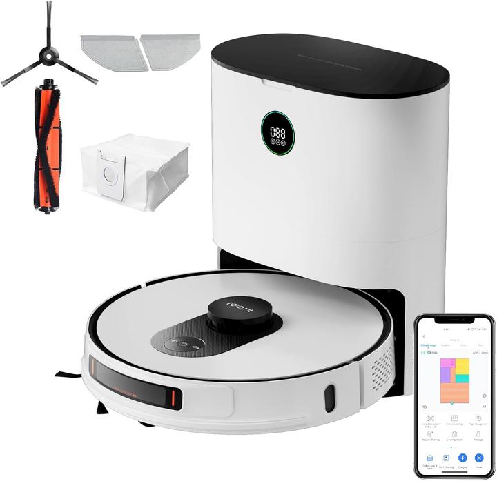 Produktbild Xiaomi Roidmi EVE MAX Saugroboter mit Wischfunktion Auto Absaugstation,5000Pa,75 Tage,250Min,App (Saugroboter)