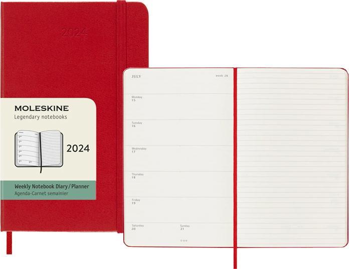 Image du produit Moleskine Agenda de poche Weekly (9 x 14 cm, Couverture rigide, Anglais)