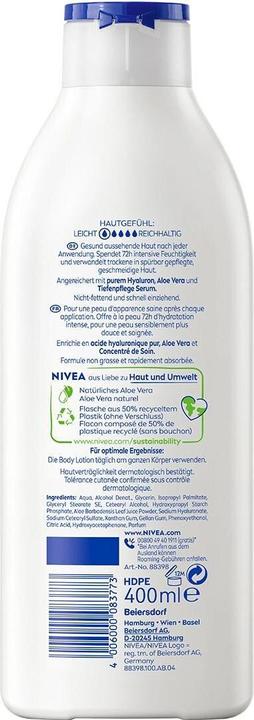 Image du produit NIVEA Aloe Pflege Body Lotion Fl 400ml (Lotion pour le corps, 400 ml)