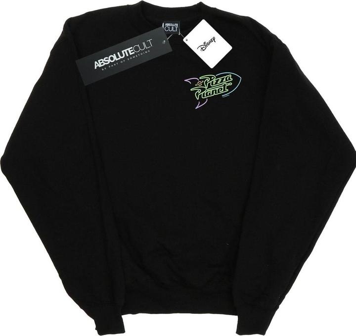 Actual product image Disney Mens Toy Story Neon Pizza Planet Breast Print Sweatshirt (L)