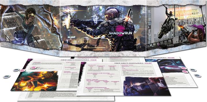 Produktbild Pegasus 46113G - Shadowrun: Sichtschirmpack 6. Edition, ab 12 Jahren (DE-Ausgabe) (Deutsch)