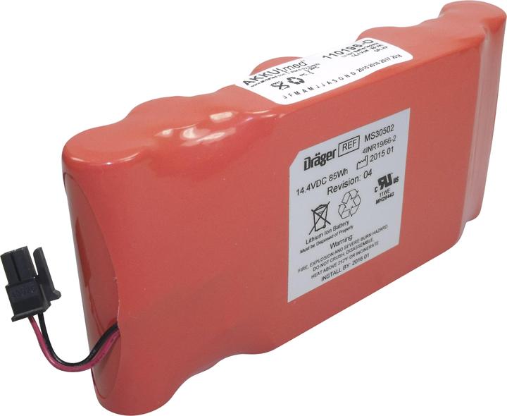 AccuCell Battery Dräger Monitor Infinity Gamma/ Gamma XL - Type MS31385 (1 pcs., Device specific, 5900 mAh, Battery + charger)