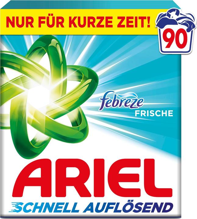 Ariel Waschpulver 90 Waschladungen Febreze Freshness (90 Waschgänge, Pulver)
