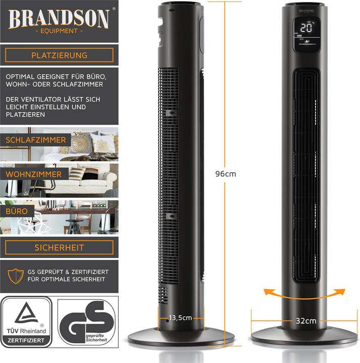 Image du produit Brandson Ventilateur de tour (48 dB)