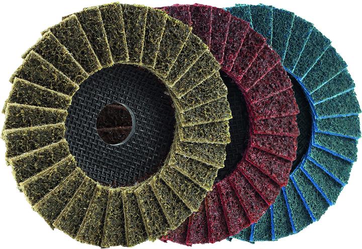 Eisenblätter TRIMFIX Fleece Flap grinding disc, 125 x 22.2 mm, 1FOR2 extra coarse, K40 (1FOR2 extra coarse)