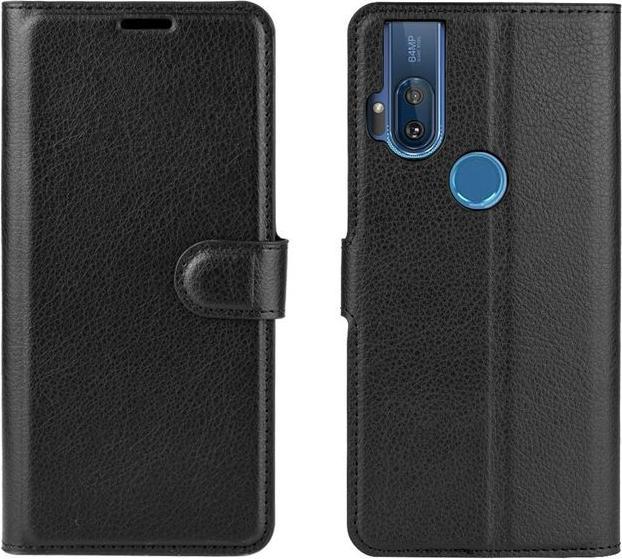 Actual product image MU Classic Litchi Leather Bookcover Series (Motorola One Hyper)