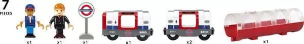 Actual product image Ravensburger BRIO World - Trains of the World London Underground with light and sound