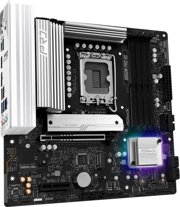 Actual product image AsRock B860M Pro RS DDR5 Intel S retail (LGA 1851, Intel B860, mATX)