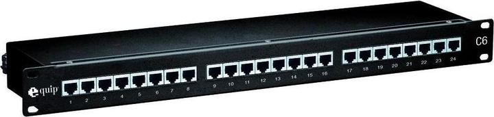 Produktbild equip 19" Patchpanel: 24 Port, 1HE, grau