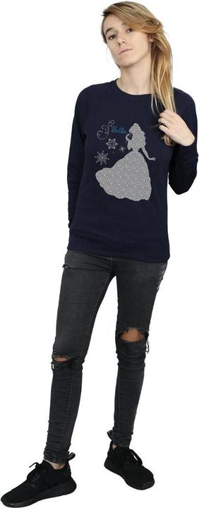 Actual product image Disney Princess Womens/Ladies Belle Christmas Silhouette Sweatshirt (XXL)