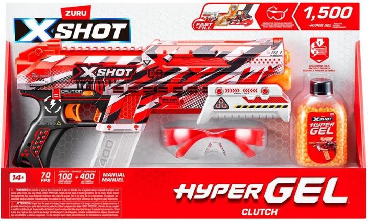Produktbild Zuru X-SHOT Hyper Gel Clutch Blaster mit Gel-Kugeln - EN71