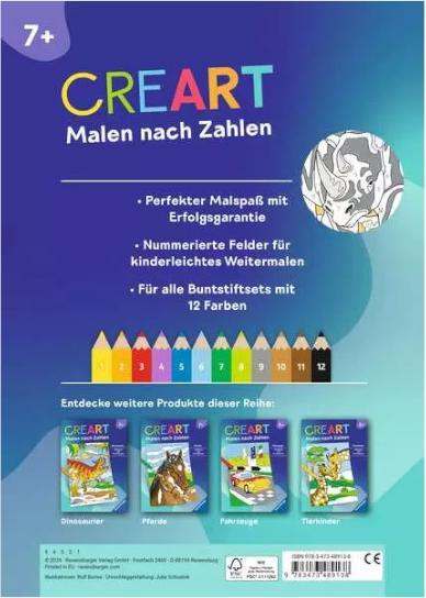 Produktbild Ravensburger Malbuch Malen nach Zahlen