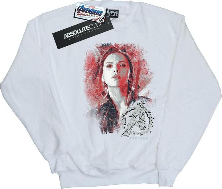 Mädchen Avengers Endgame Black Widow gebürstetes Sweatshirt