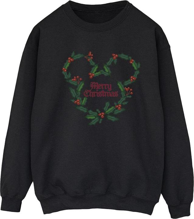 Produktbild Disney Mickey Mouse Merry Christmas Holly Sweatshirt (L)