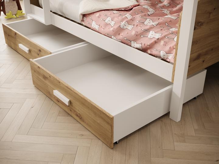 Immagine prodotto ADRK Furniture Kinder-Etagenbett Jori 200x90 mit Matratze (200cm x 90cm)