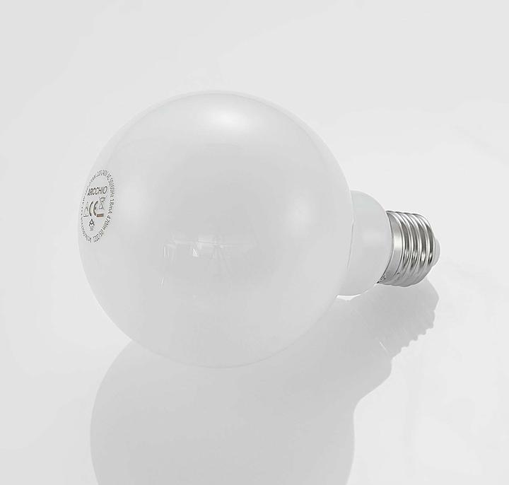 Produktbild Arcchio LED-Lampe E27 4W 2.700K G95 Globe, dimmbar, opal (E27, 470 W, 470 lm, 1 x, E)