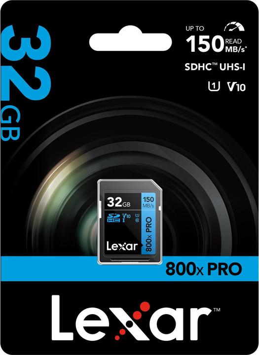 Image du produit Lexar MÉMOIRE SDHC 32GB UHS-I/LSD0800P032G-BNNNG (32 Go, SDHC, U1, UHS-I)